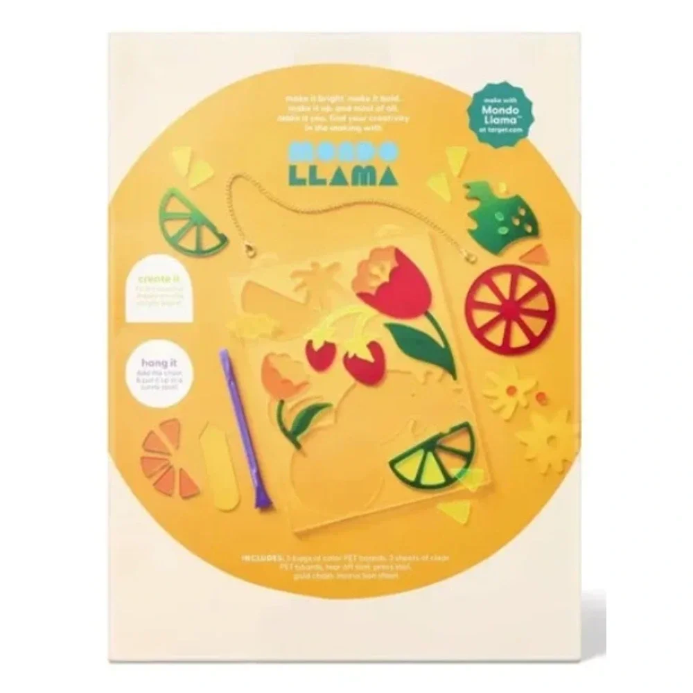 Fruit Acrylic Suncatcher Craft Kit - Mondo Llama NEW in box Hanging Cute Fun s19